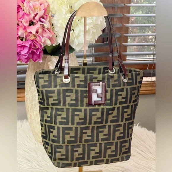 SOLD❌Authentic FENDI Zucca Mini Tote Bag - Picture 7 of 13